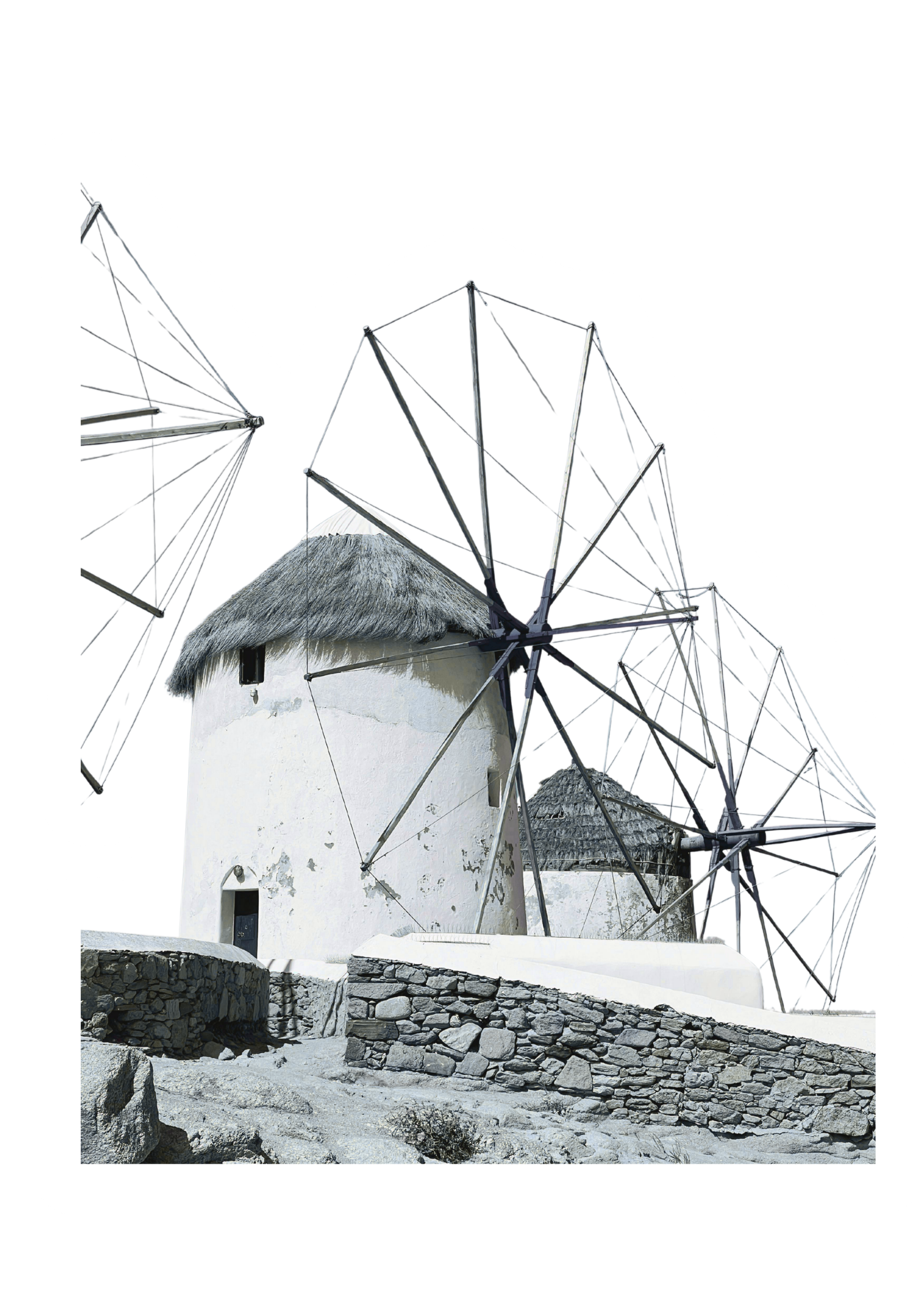 Ανεμόμυλοι Κάτω Μύλοι, Χώρα Μυκόνου